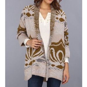 Free People Winters Day Wool Blend Long Cardigan